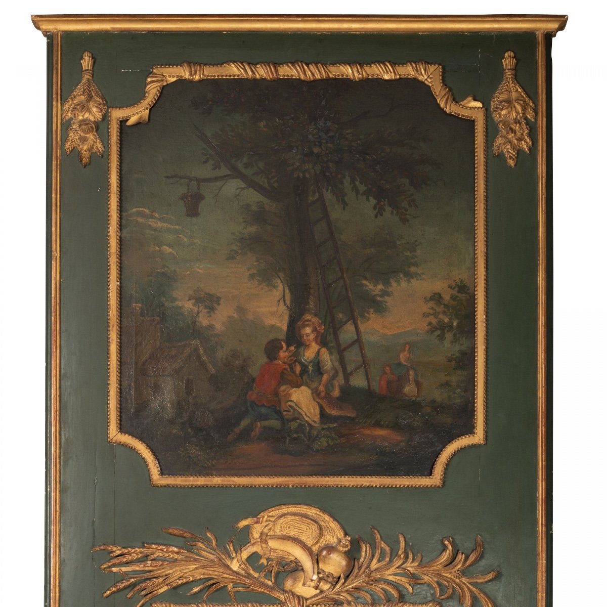 Trumeau Decorated With A Gallant Scene, 19th Century-photo-2