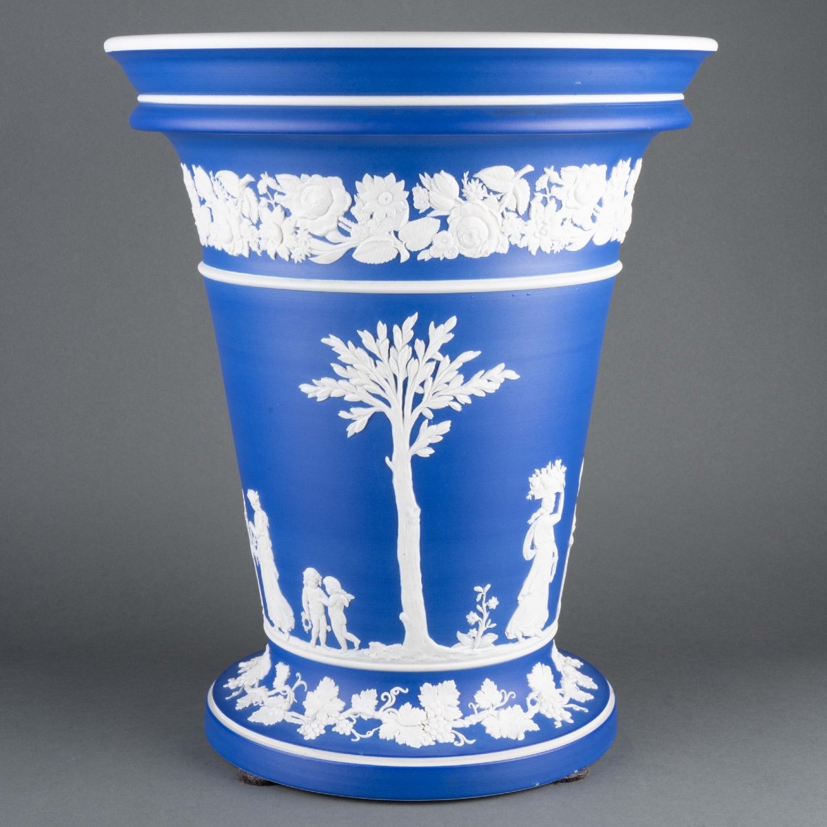 Jasperware Vase Signed Wedgwood, 19th Century 