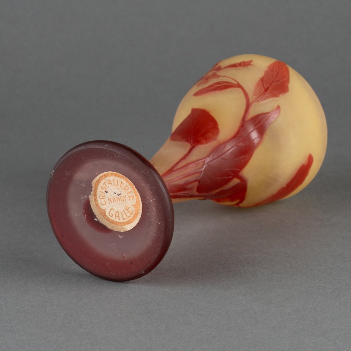 Petit Vase Gallé, Fin XIXe / Début XXe Siècle-photo-1