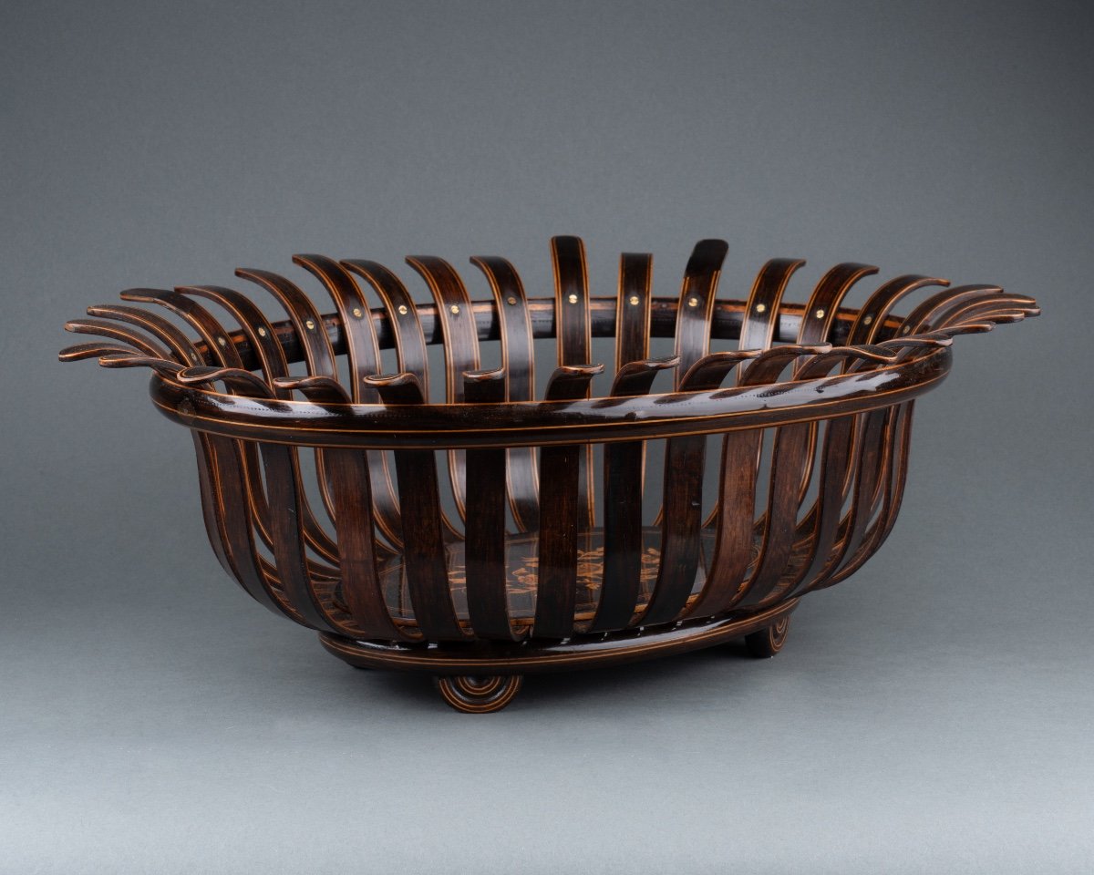 Charles X Basket, 19th Century-photo-2