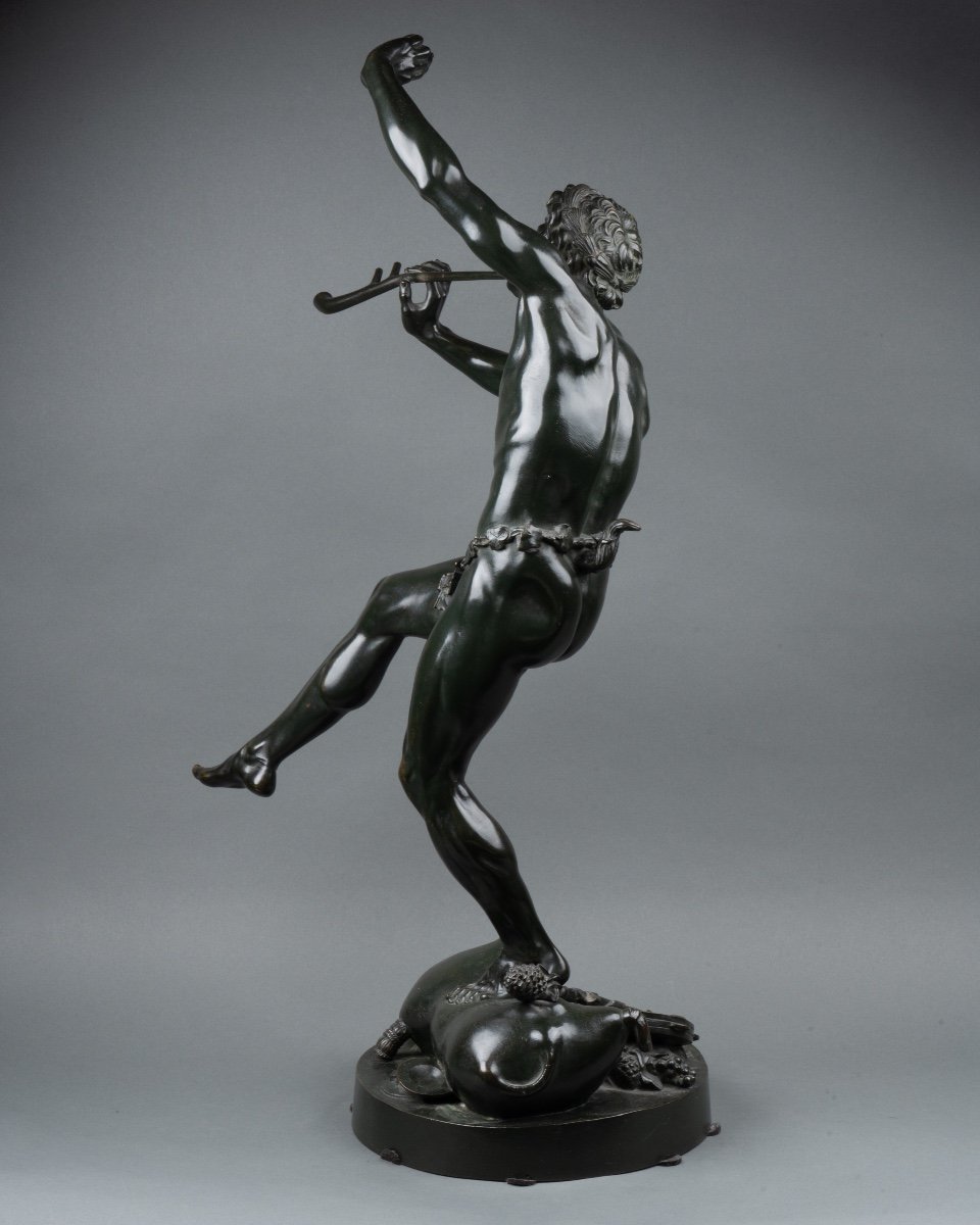 Faune Dansant, Bronze D’après Eugène Louis Lequesne (1815-1887), Fondeurs Susse Frères -photo-2