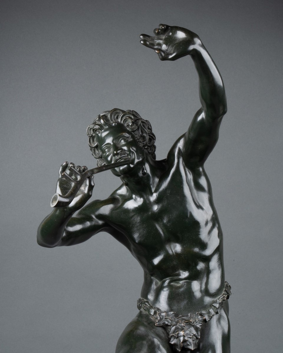 Faune Dansant, Bronze D’après Eugène Louis Lequesne (1815-1887), Fondeurs Susse Frères -photo-7