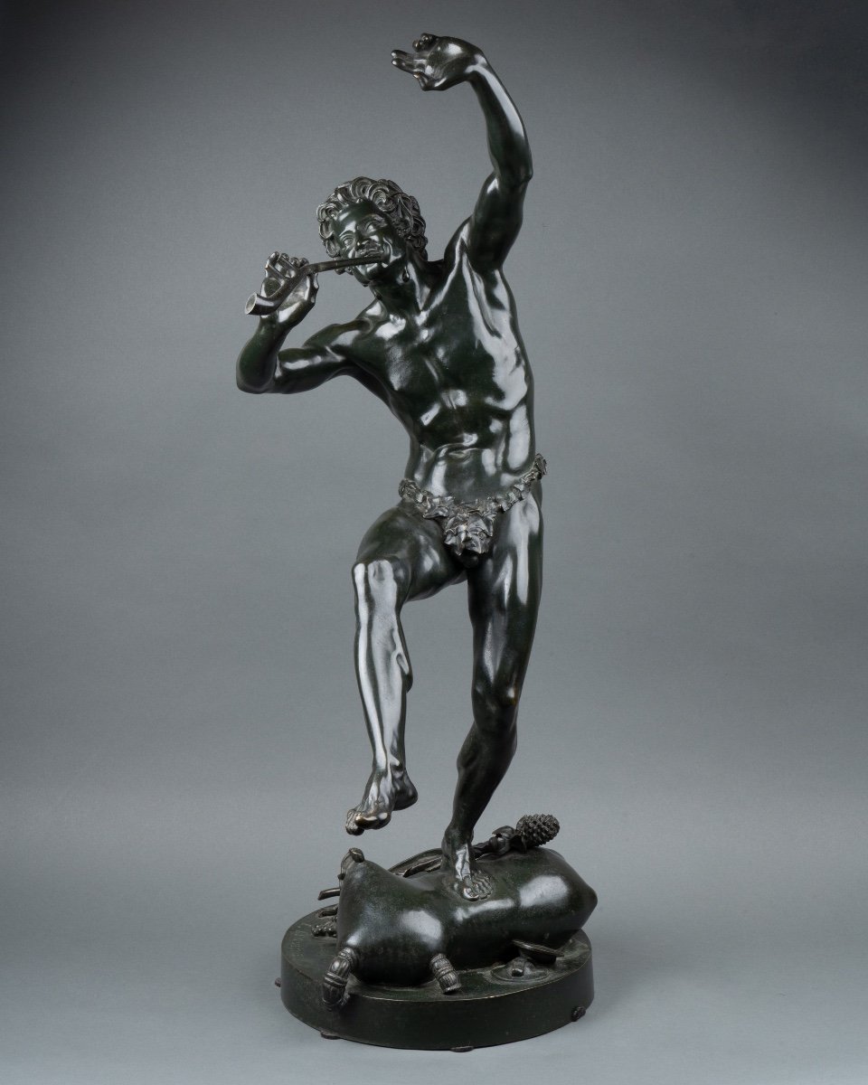 Faune Dansant, Bronze D’après Eugène Louis Lequesne (1815-1887), Fondeurs Susse Frères 