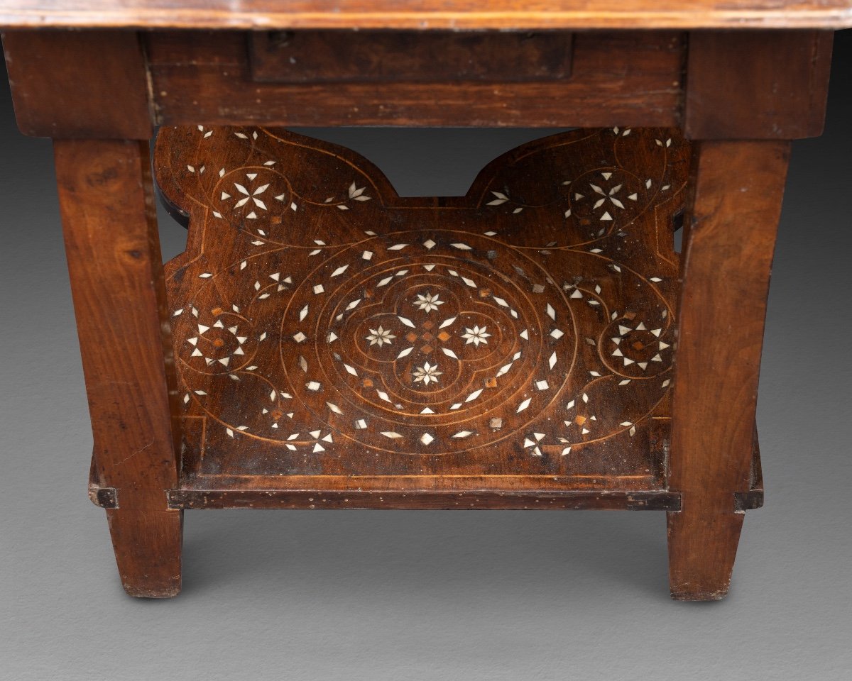 Pair Of Neo-byzantine Inlaid Chairs, 19th Century-photo-6