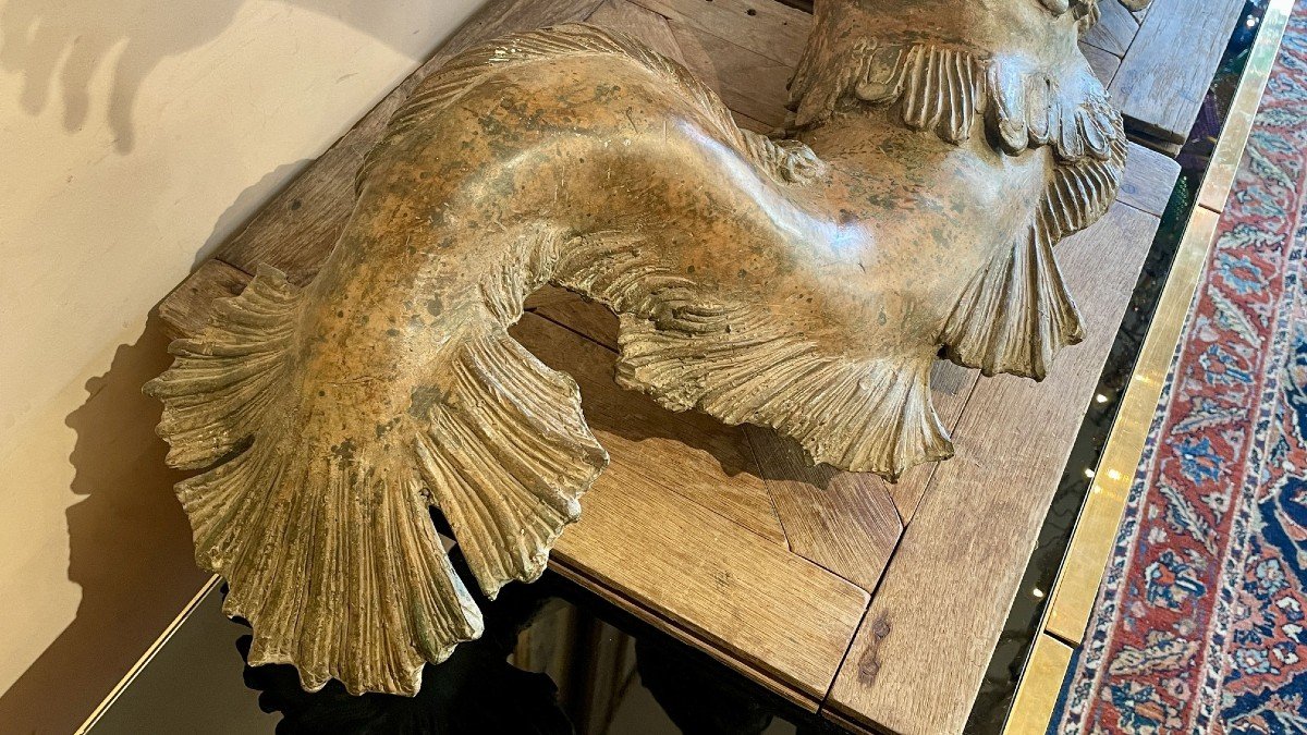 Pond Sculpture Depicting A Triton, Late 18th/early 19th Century-photo-2