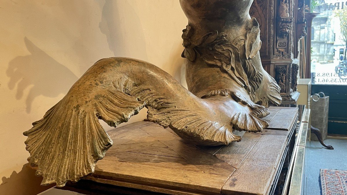 Pond Sculpture Depicting A Triton, Late 18th/early 19th Century-photo-7