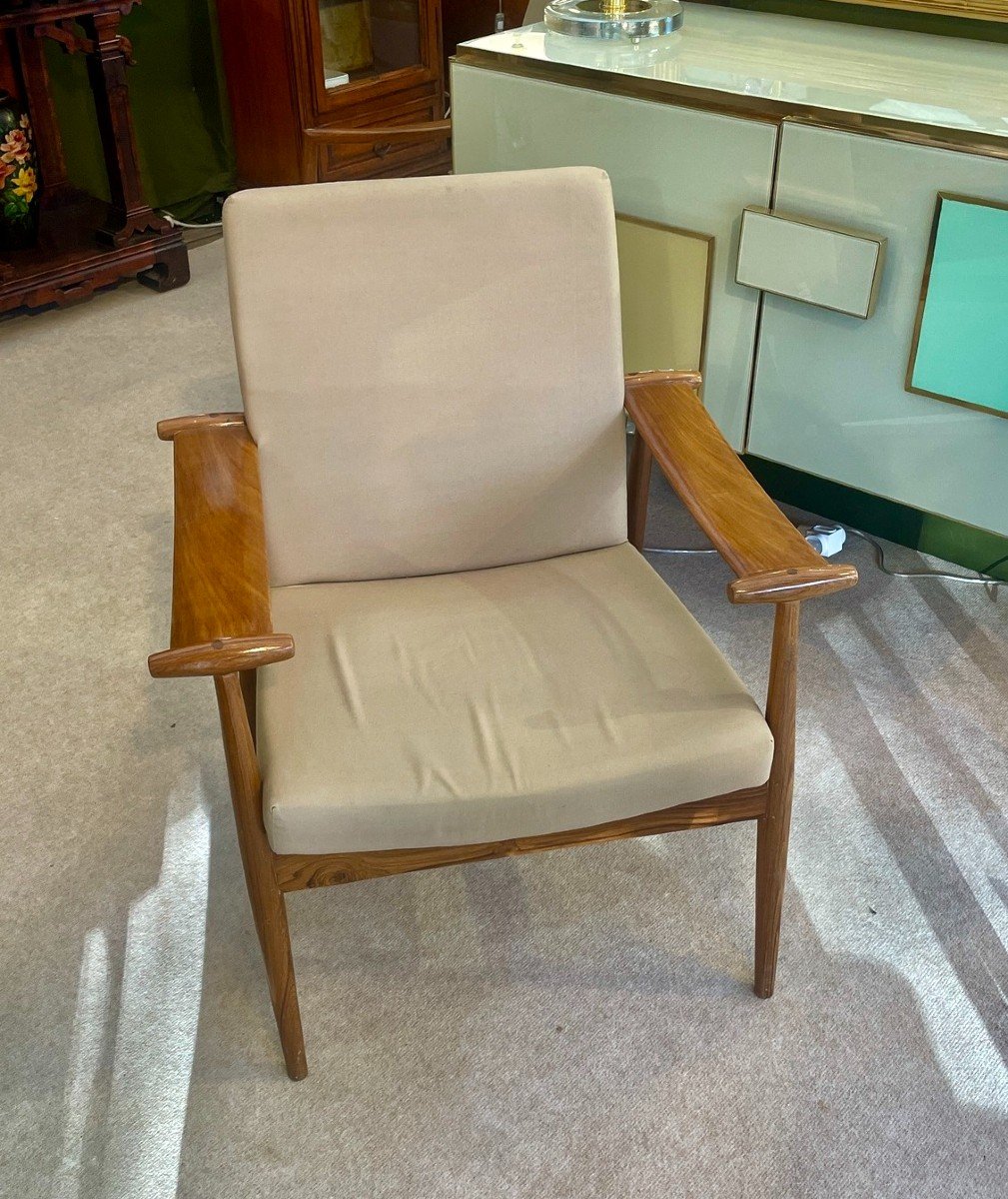 Fauteuil Spartan, Par Finn Juhl (1912 - 1989) Pour France & Daverkosen, Années 1960-photo-4