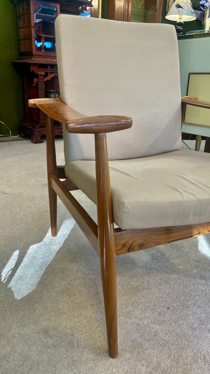 Fauteuil Spartan, Par Finn Juhl (1912 - 1989) Pour France & Daverkosen, Années 1960-photo-2