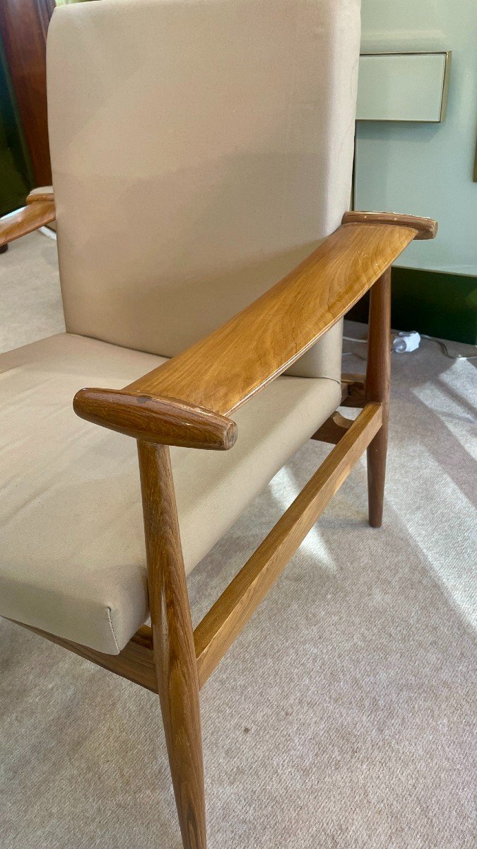 Fauteuil Spartan, Par Finn Juhl (1912 - 1989) Pour France & Daverkosen, Années 1960-photo-6