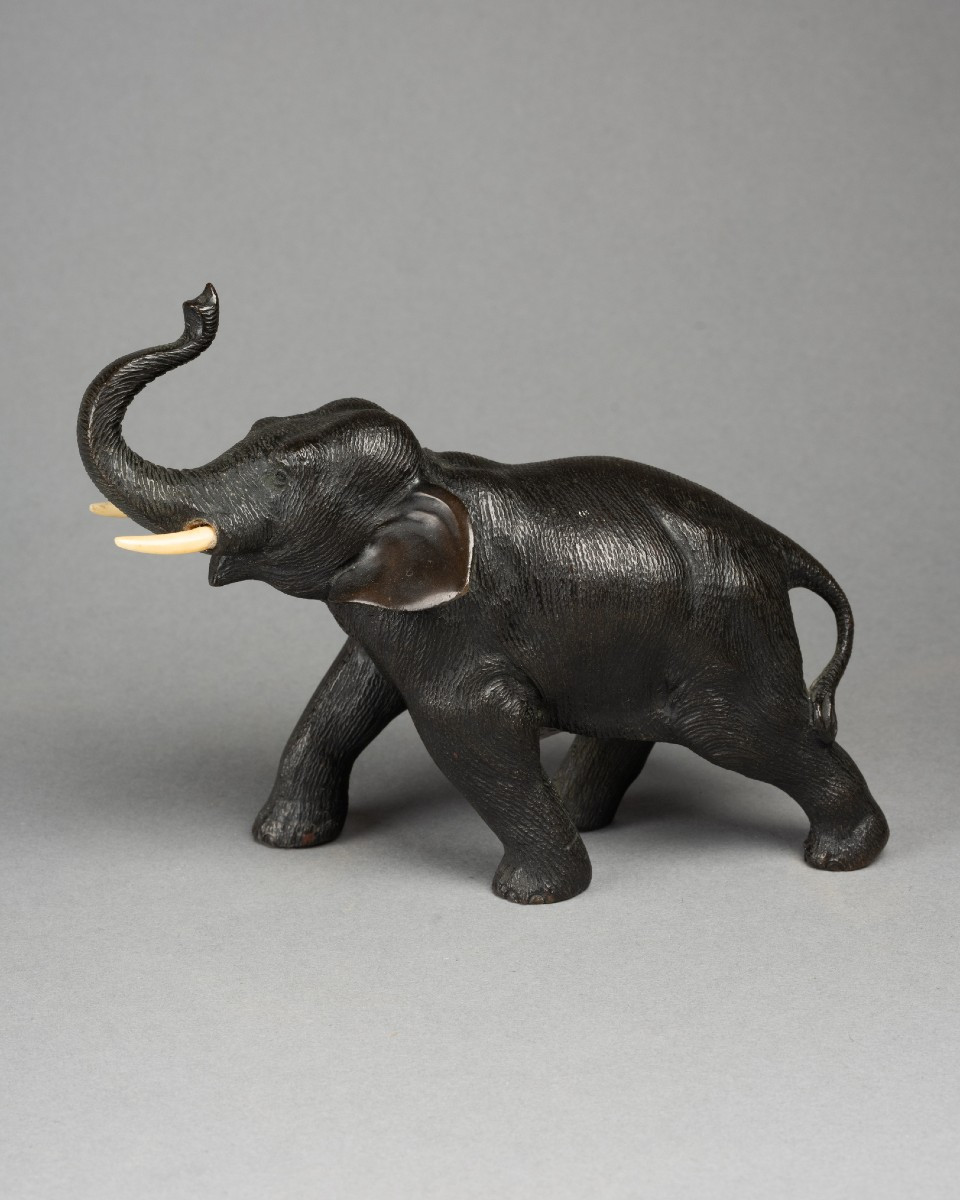 éléphant En Bronze, XIXe Siècle -photo-2