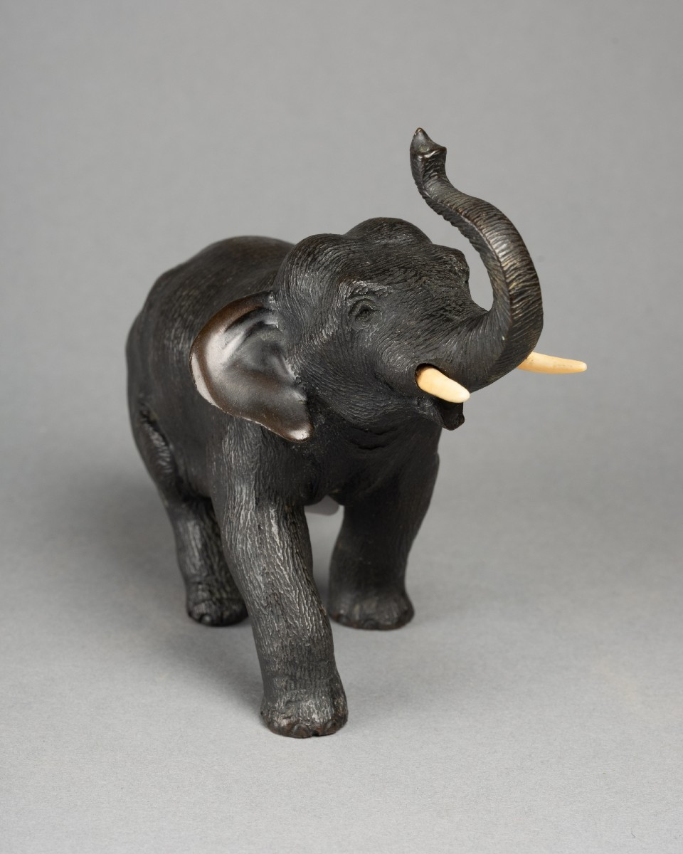 éléphant En Bronze, XIXe Siècle -photo-4