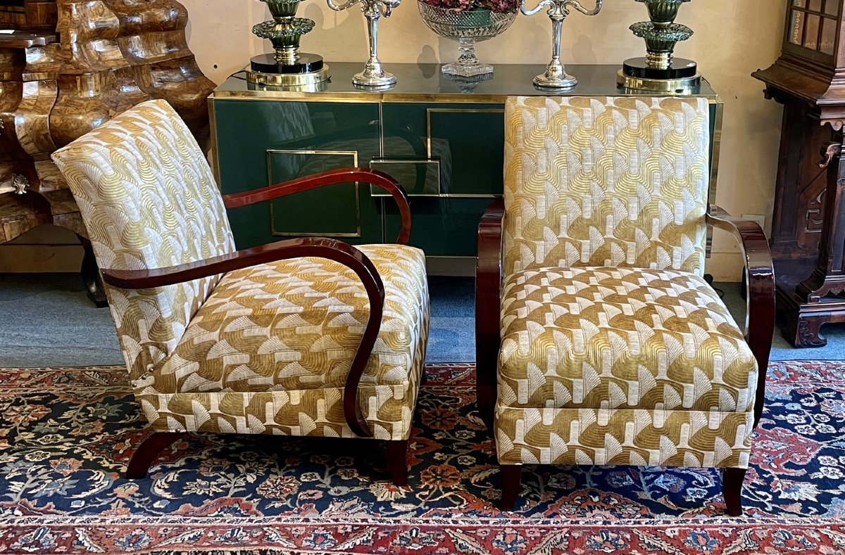 Paire De Fauteuils Mid-century, XXe Siècle-photo-2