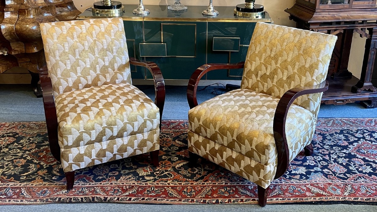 Paire De Fauteuils Mid-century, XXe Siècle