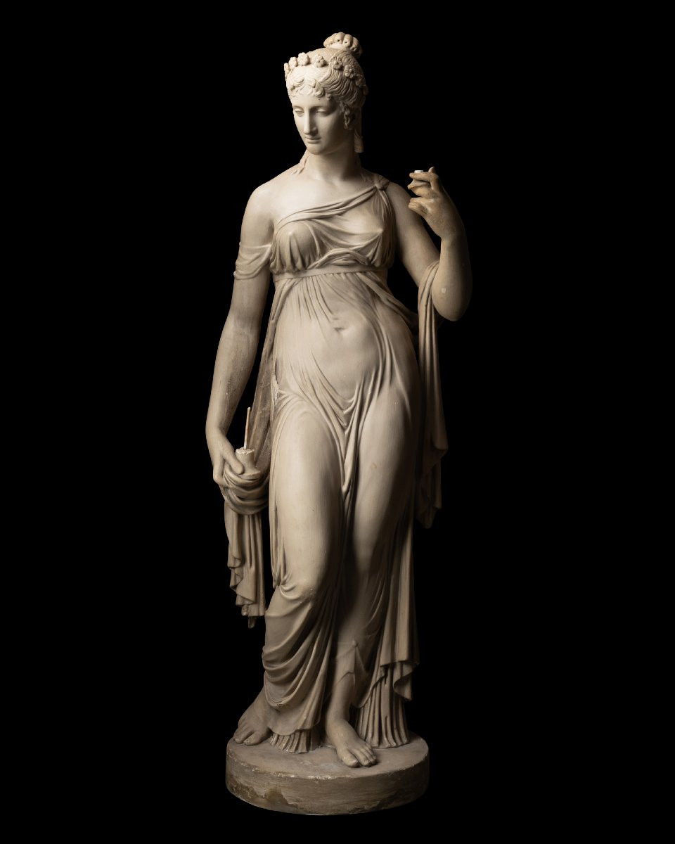 Plaster Cast After A Plaster Sculpture In The Met Museum, New York, 19th Century-photo-2