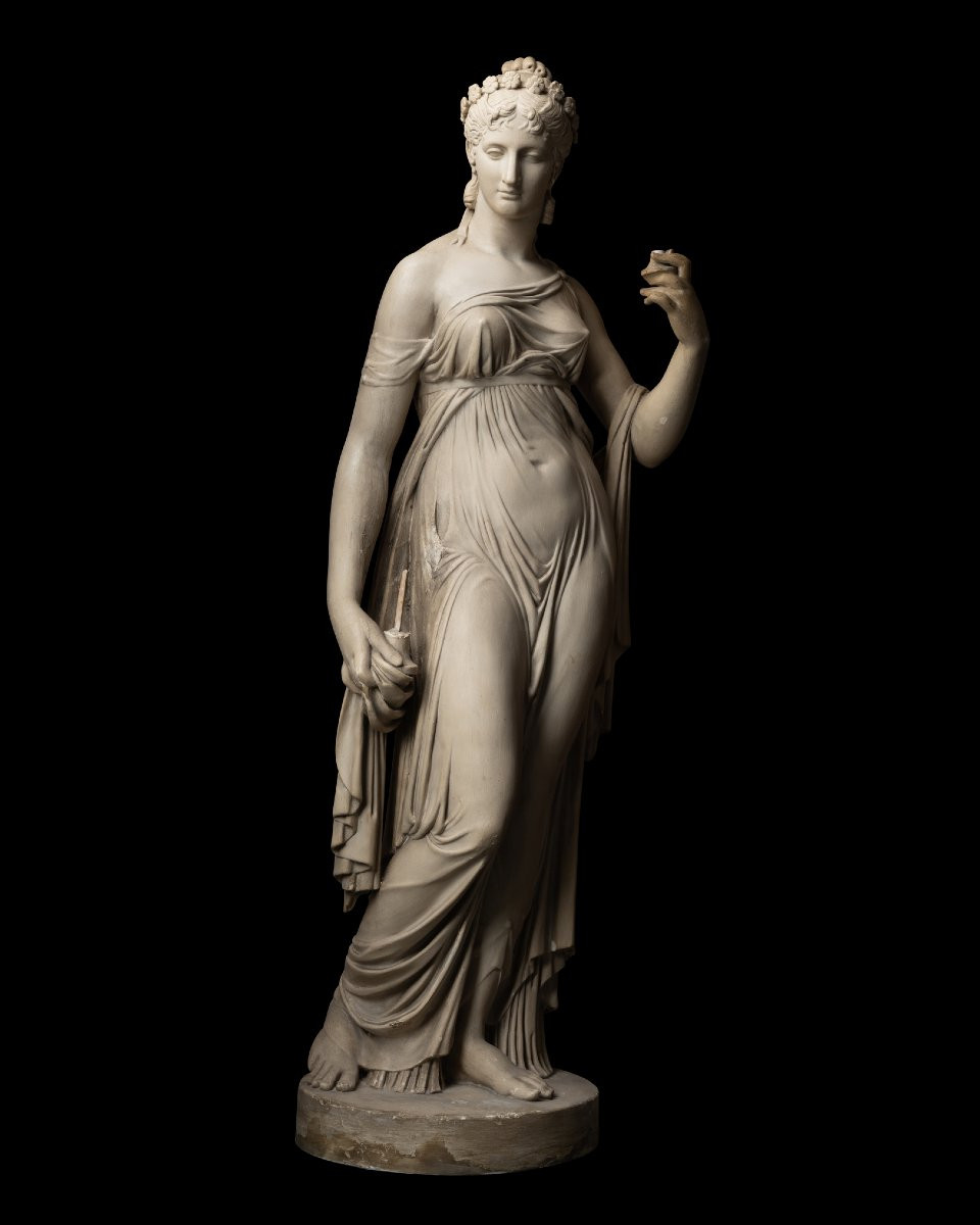 Plaster Cast After A Plaster Sculpture In The Met Museum, New York, 19th Century-photo-4