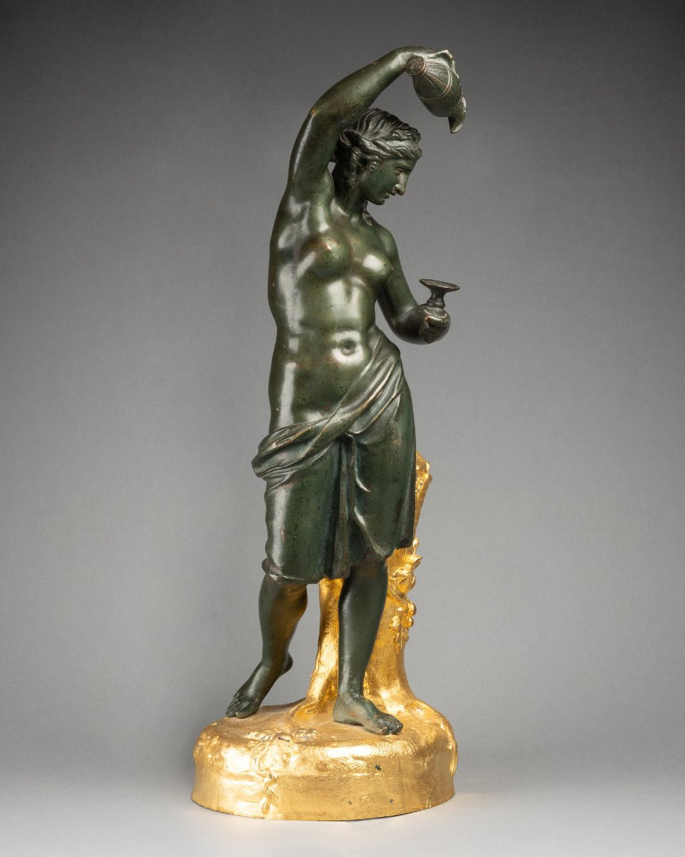 Bronze figurant Hébé, d’après une sculpture de Claude Michel, dit Clodion (1738-1814)-photo-4
