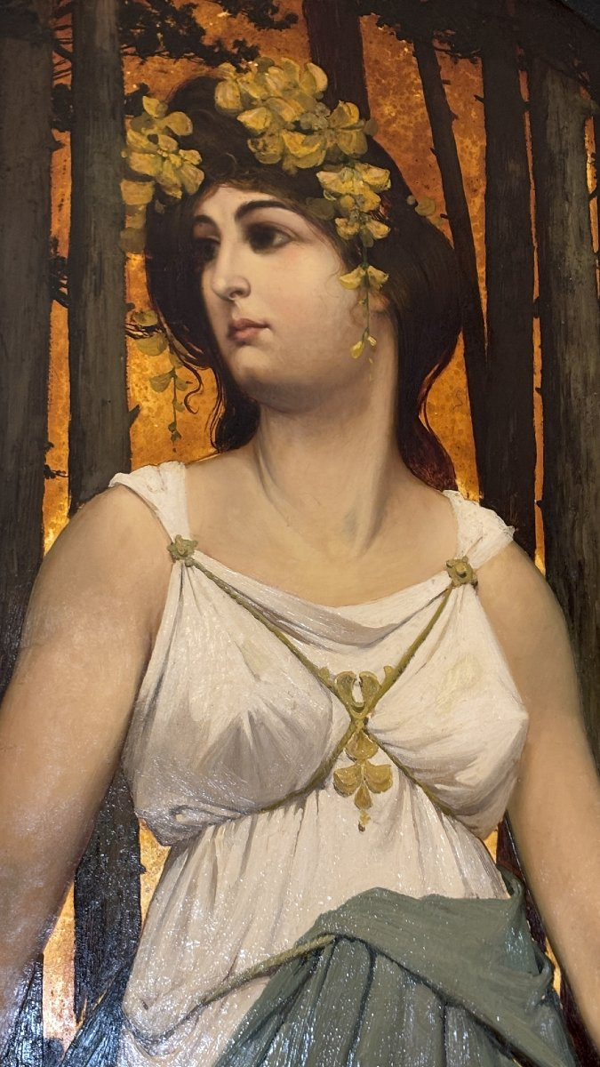 Huile sur tôle repoussée, J. Georges, 1903-photo-2