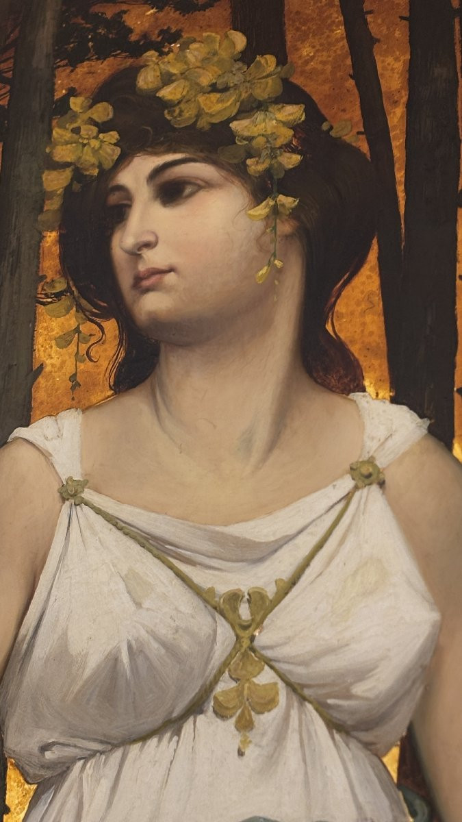 Huile sur tôle repoussée, J. Georges, 1903-photo-4