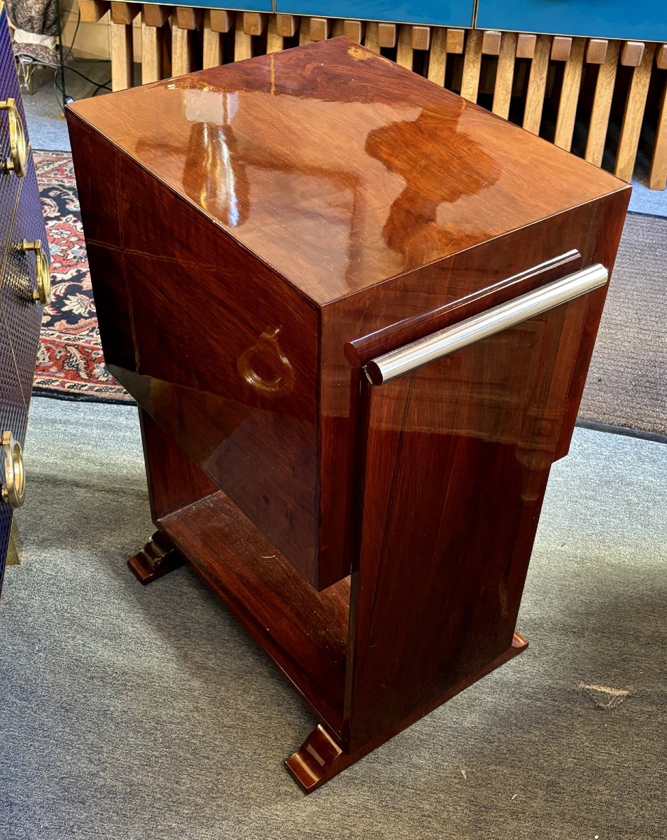 Petit meuble Art Déco en palissandre, XXe siècle-photo-4