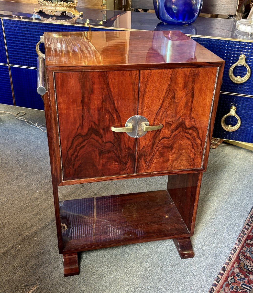Petit meuble Art Déco en palissandre, XXe siècle-photo-2