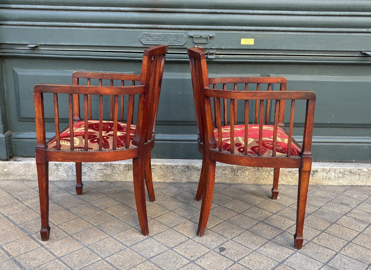 Pair Of Art Deco Armchairs, 1930s-photo-4