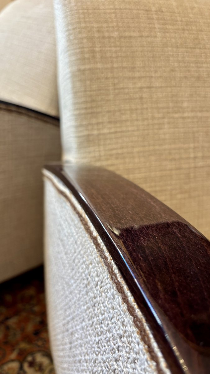 Paire de fauteuils Art Déco, XXe siècle -photo-4