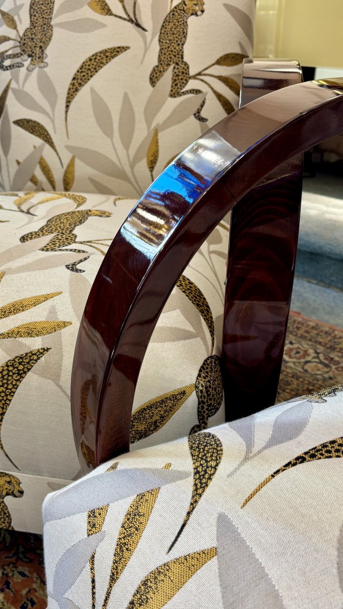 Paire de fauteuils Art Déco, XXe siècle -photo-8