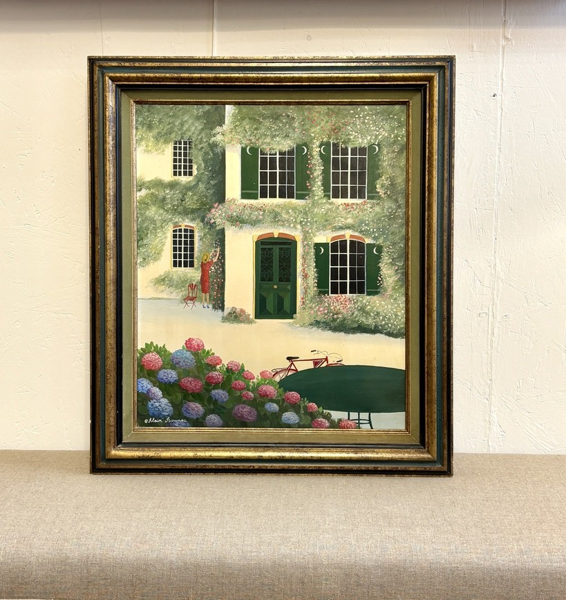 Alain Bonnec (born In 1952), The House With Rosebushes, 20th Century