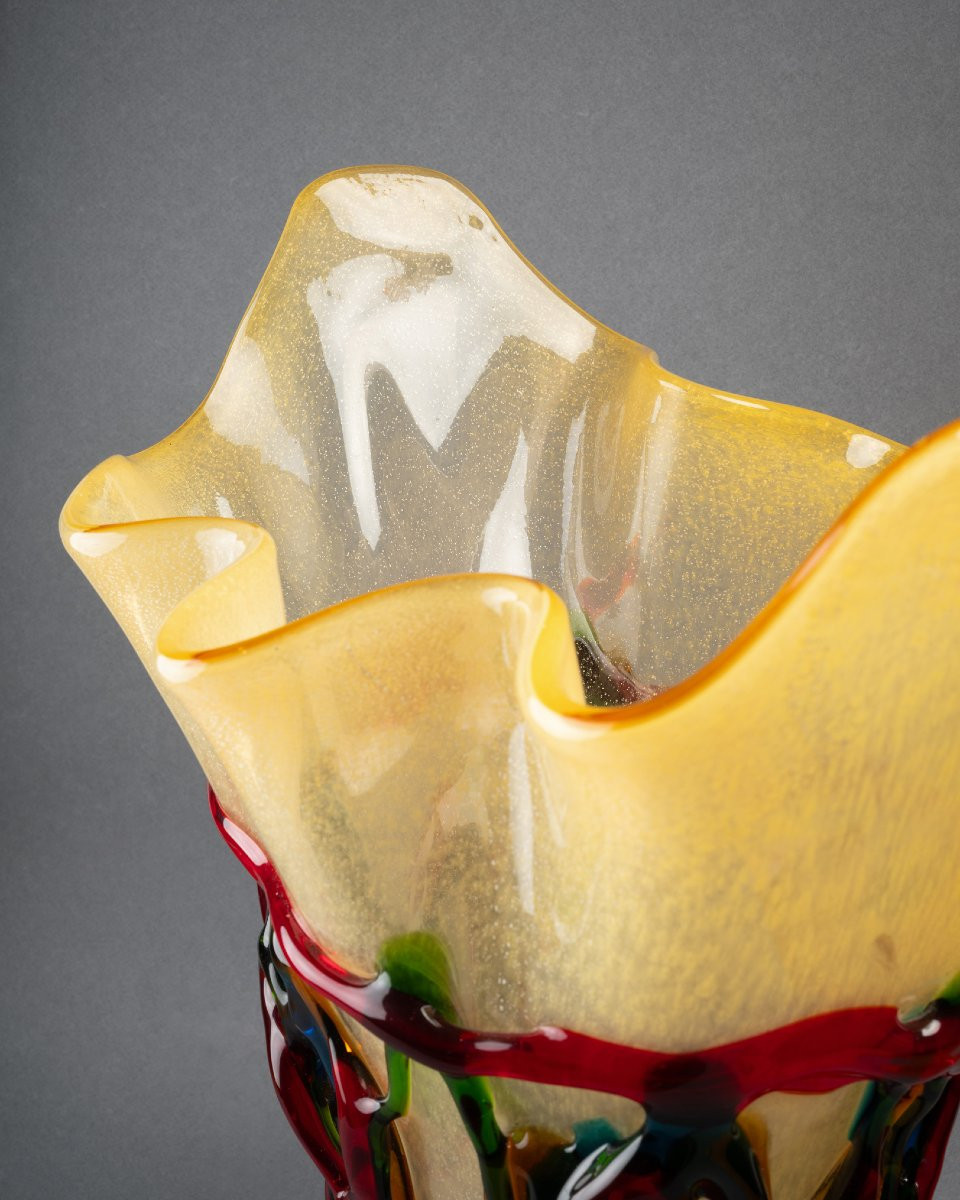 Grand vase en verre Murano, XXIe siècle-photo-4