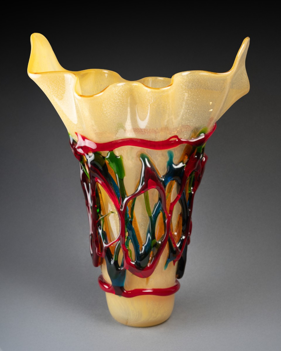 Grand vase en verre Murano, XXIe siècle