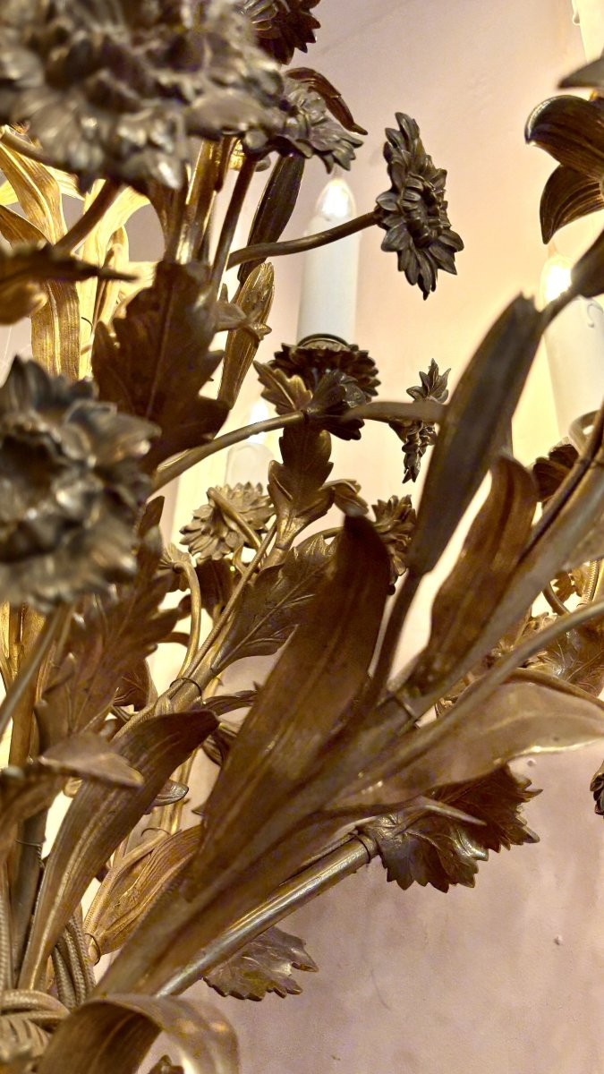 Grande lampe vase aux sirènes, XIXe siècle -photo-4