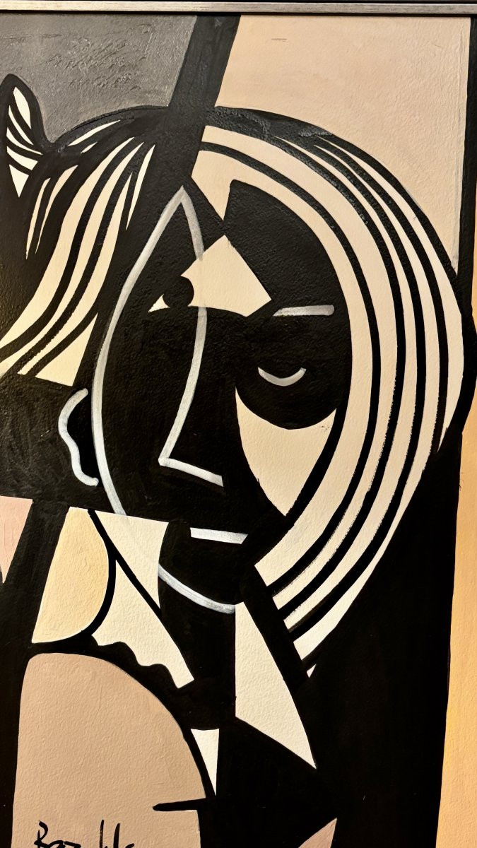 Portrait Of A Young Woman By Jean-luc Beaufils (born In 1953)-photo-2