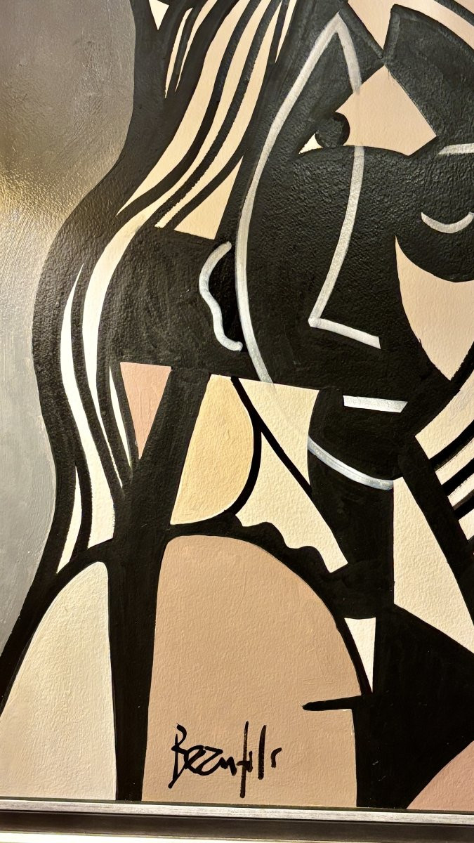 Portrait Of A Young Woman By Jean-luc Beaufils (born In 1953)-photo-3