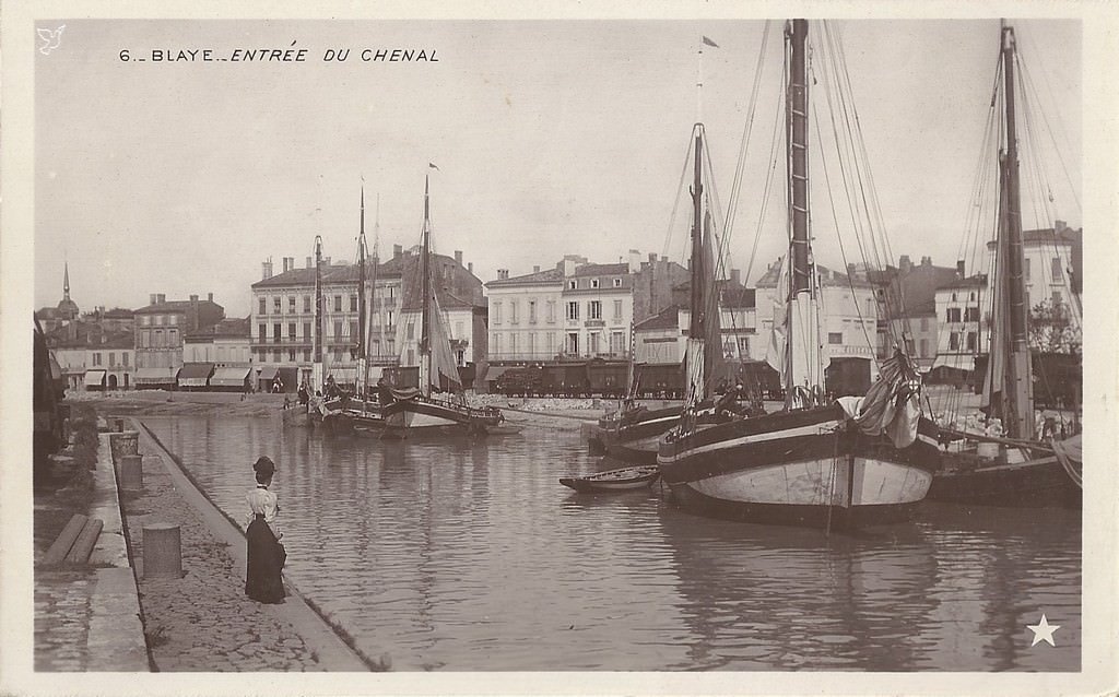 Maquette de gabare en bois, XXe siècle-photo-1
