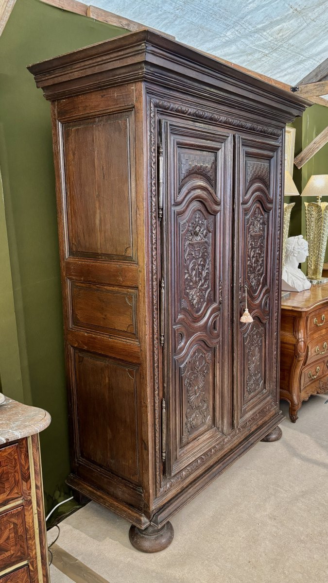 Petite armoire datée de la fin XVIIe siècle-photo-5