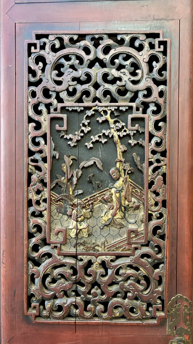 Armoire indochinoise, fin XIXe - début XXe siècle-photo-3
