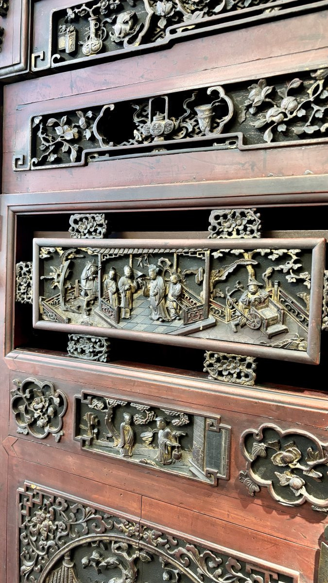 Armoire indochinoise, fin XIXe - début XXe siècle-photo-4