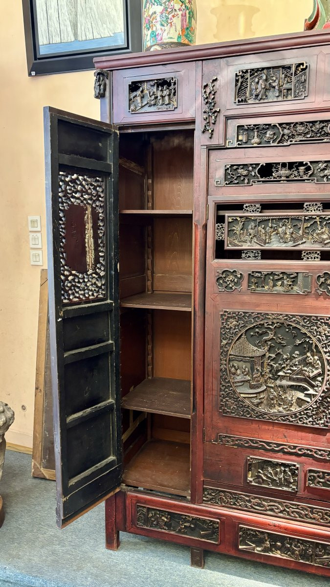 Armoire indochinoise, fin XIXe - début XXe siècle-photo-8