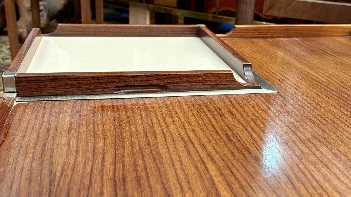 Table basse modulaire éditée par Bernini, dans le goût de Gianfranco Frattini, cira 1960-photo-3