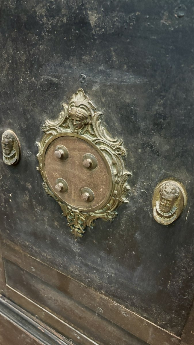 Coffre-fort avec serrures fonctionnant, XIXe siècle-photo-5