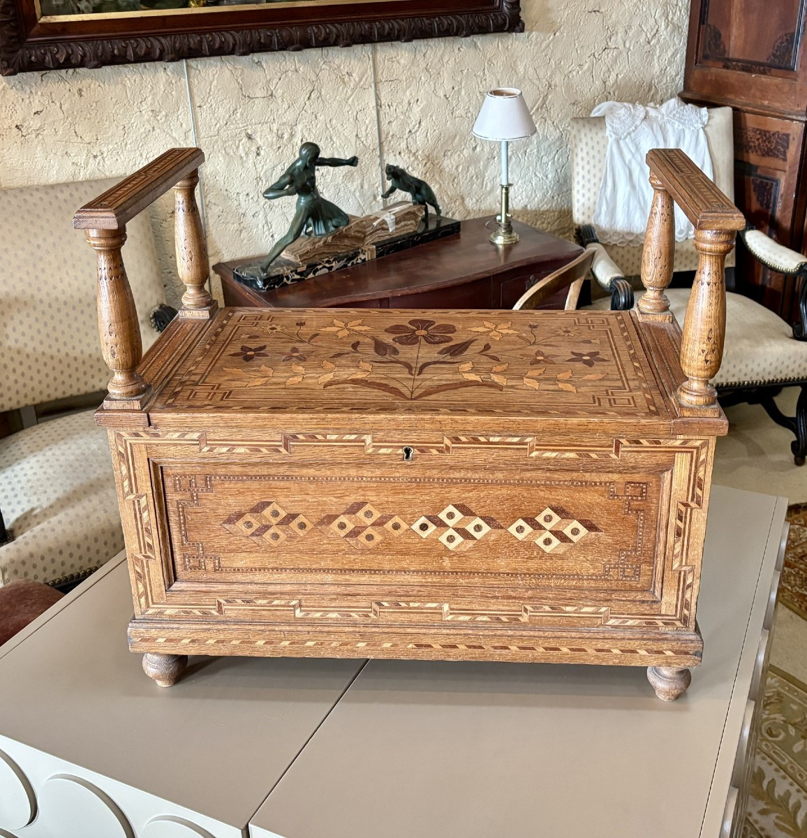 Banc coffre, années 1930