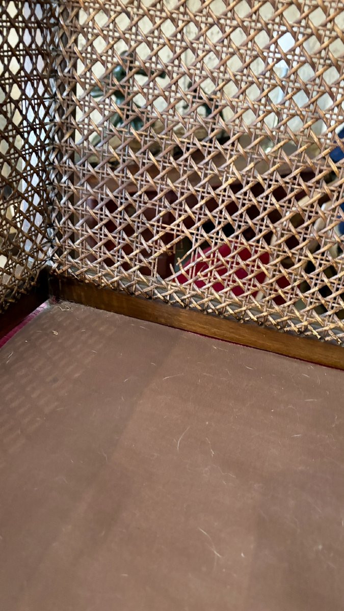 Cane Armchair, Likely English, 19th Century-photo-5