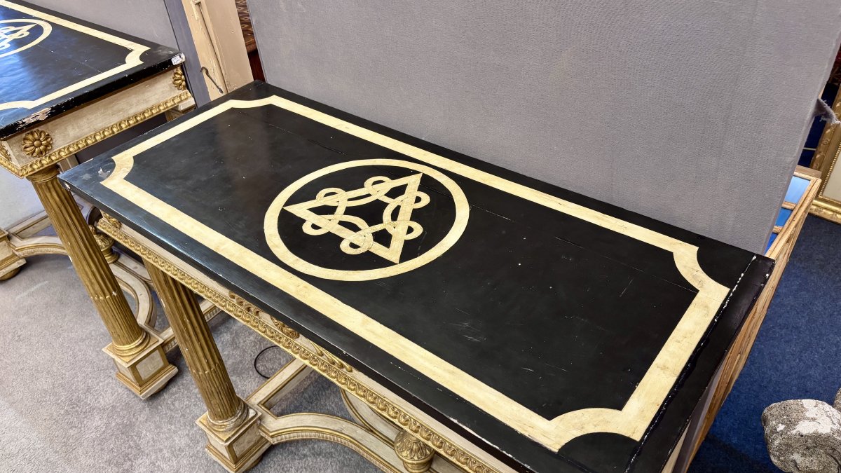 Pair Of Console Tables, Early 20th Century-photo-1