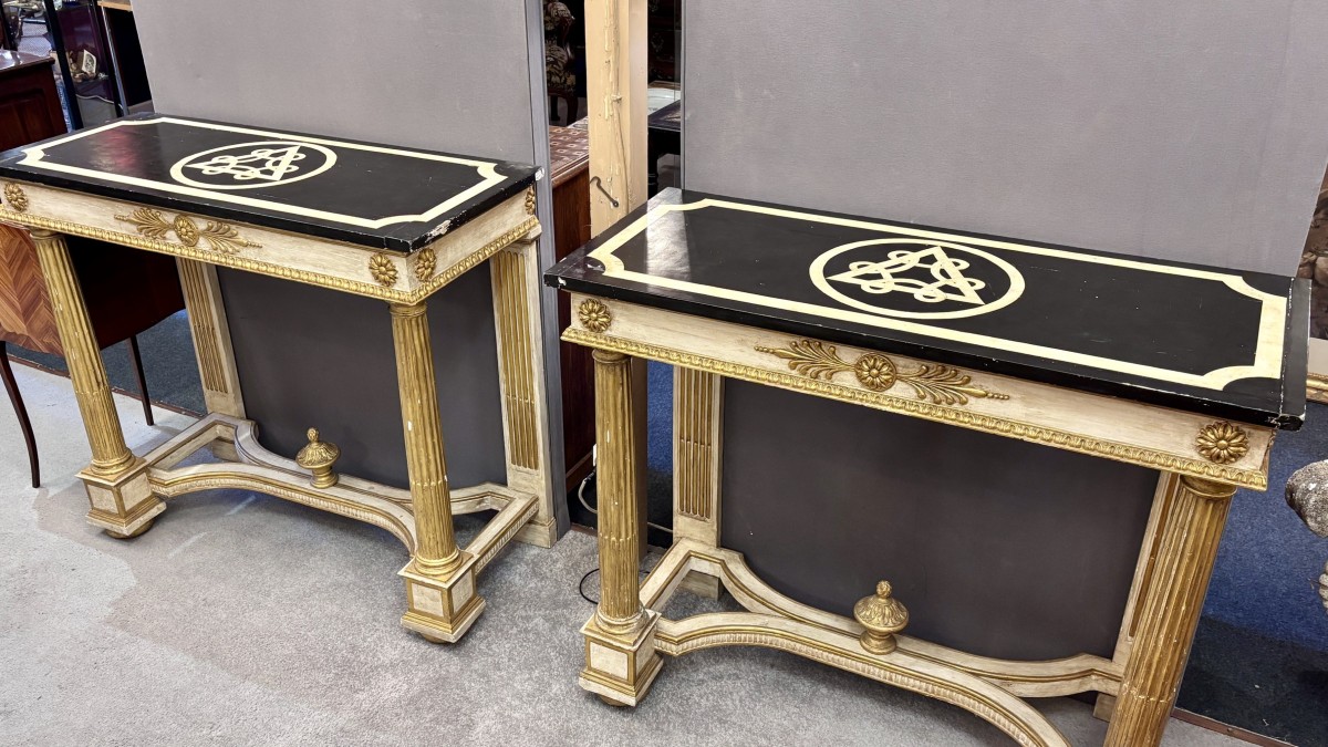 Pair Of Console Tables, Early 20th Century