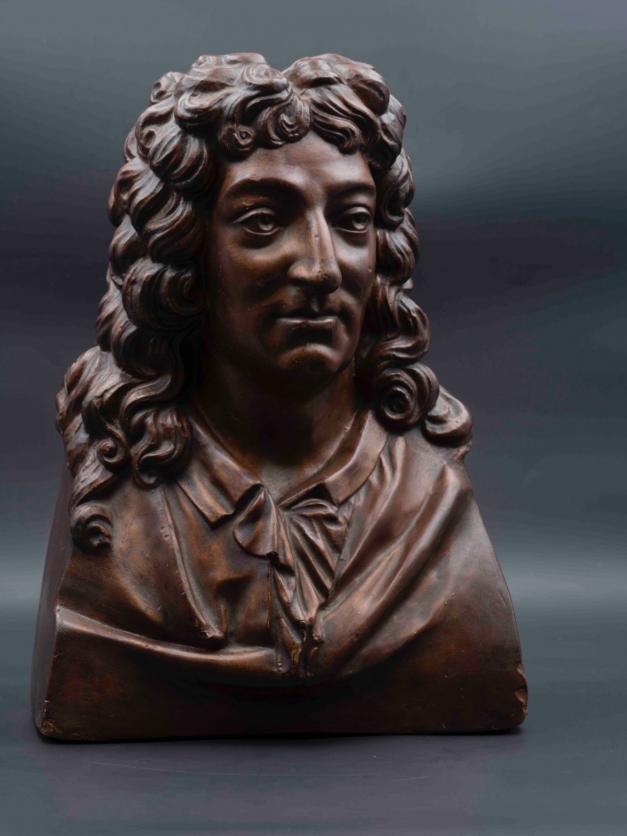 Buste de Molière, XIXe siècle-photo-2
