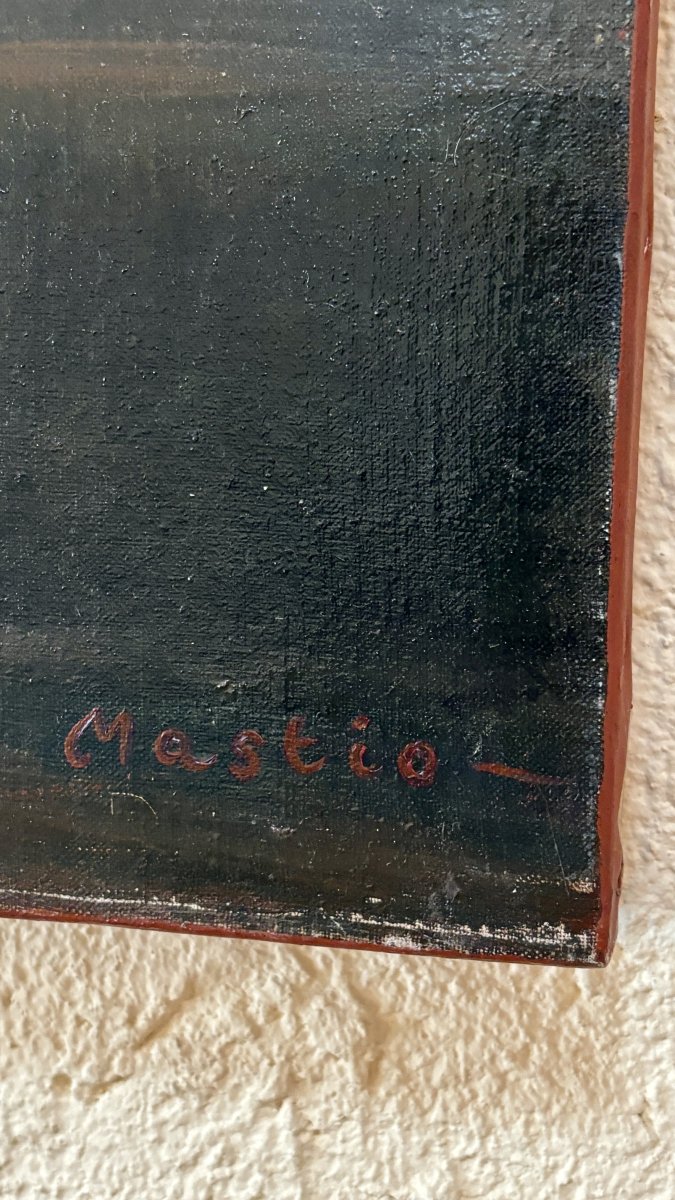 Tableau orientaliste signé Mastio, 2003-photo-4