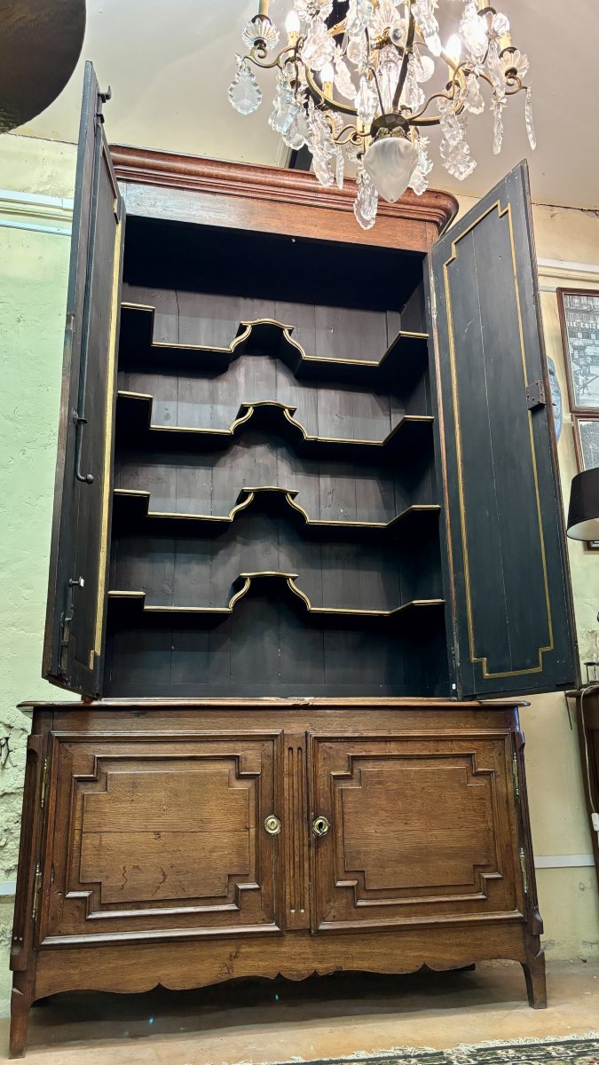 Two-part Oak Cabinet, 17th Century-photo-2