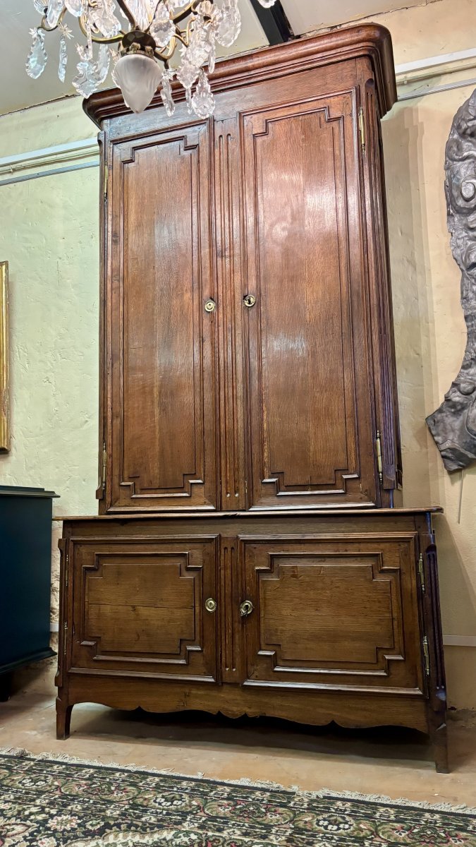 Two-part Oak Cabinet, 17th Century