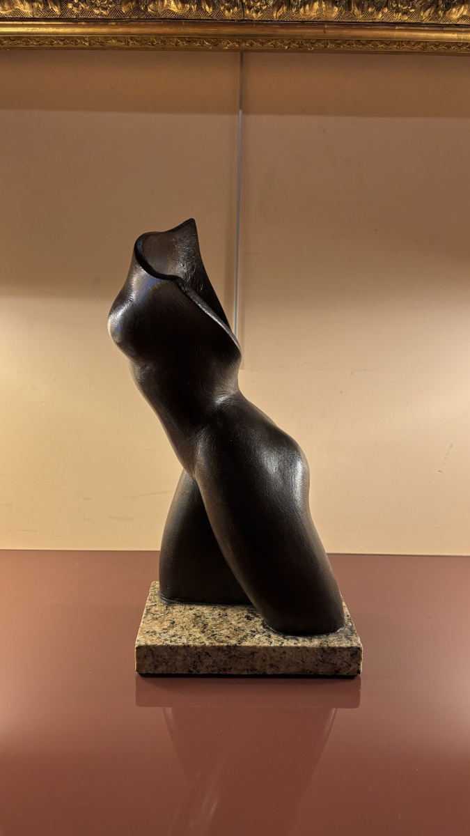 Terracotta Sculpture With Bronze Patina, 1940s-photo-3