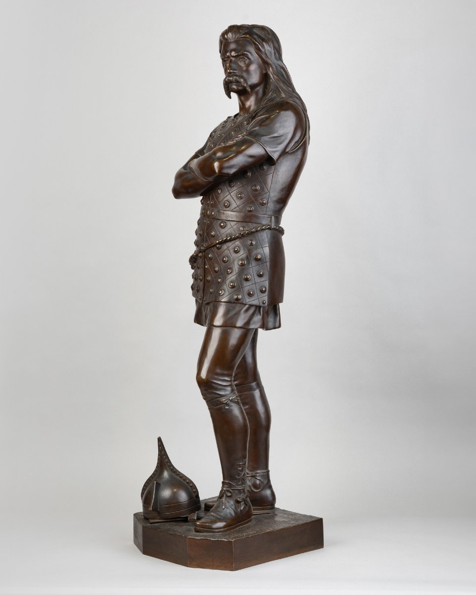 François Auguste Hippolyte Peyrol (1856–1929), Viking. Bronze, Late 19th Century.-photo-2